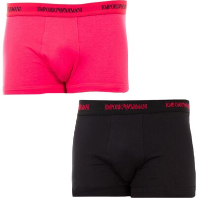 Emporio Armani Pack-2 Retro Elastische Katoenen Boxers 111210-5A717 Heren S Emporio Armani Pack-2 Retro Elastische Katoenen Boxers 111210-5A717 Heren S