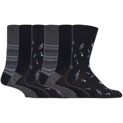 Gentle Grip 6 paar sokken zonder elastiek herensokken met zachte grip 39-45 Uk - MGG546 39 - 45 Gentle Grip 6 paar sokken zonder elastiek herensokken met zachte grip 39-45 Uk - MGG546 39 - 45