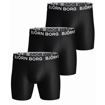 Bjorn Borg Björn Borg - 3-Pack Heren Performance Boxer Shorts Sport Ondergoed - Zwart S Bjorn Borg Björn Borg - 3-Pack Heren Performance Boxer Shorts Sport Ondergoed - Zwart S