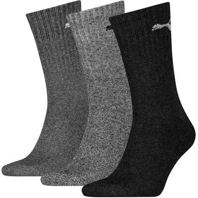 Puma Unisex Sportsokken voor volwassenen (set van 3 stuks) (Grijs) 40 - 42 Puma Unisex Sportsokken voor volwassenen (set van 3 stuks) (Grijs) 40 - 42