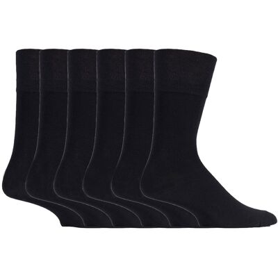 Gentle Grip Set van 6 sokken zonder elastiek bamboesokken met zachte grip voor heren - SOMRM01 39 - 45 Gentle Grip Set van 6 sokken zonder elastiek bamboesokken met zachte grip voor heren - SOMRM01 39 - 45