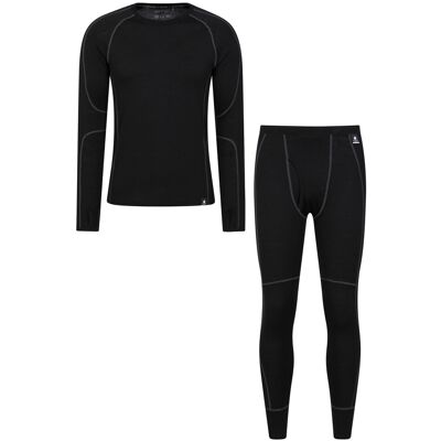 Mountain Warehouse Heren Asgard Merino Wol Base Layer Set (Zwart) 3XL Mountain Warehouse Heren Asgard Merino Wol Base Layer Set (Zwart) 3XL