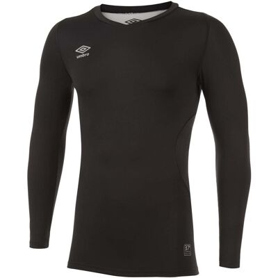 Umbro Heren Elite V Neck Base Layer Top (Zwart) XL Umbro Heren Elite V Neck Base Layer Top (Zwart) XL