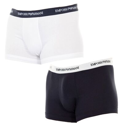 Emporio Armani Pack-2 Boxers ademende stof en anatomische voorkant 111210-CC717 man XL Emporio Armani Pack-2 Boxers ademende stof en anatomische voorkant 111210-CC717 man XL