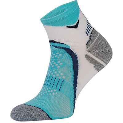 Comodo - Duurzame hardloopsokken met ondersteuning van de voetboog - Wit Blauw 43 - 45 Comodo - Duurzame hardloopsokken met ondersteuning van de voetboog - Wit Blauw 43 - 45