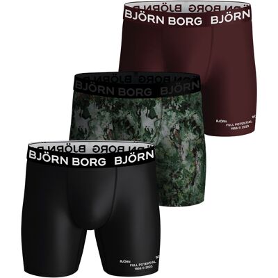 Bjorn Borg Björn Borg - 3-Pack Ademend Prestatieshort - Heren Sport Boxershorts - Camo Mix S Bjorn Borg Björn Borg - 3-Pack Ademend Prestatieshort - Heren Sport Boxershorts - Camo Mix S