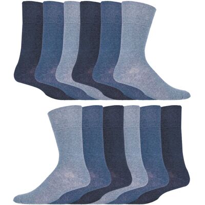 IOMI - 12 paar Gentle Grip Top Diabetische Sokken - Blauw 39 - 45 IOMI - 12 paar Gentle Grip Top Diabetische Sokken - Blauw 39 - 45