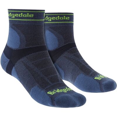 Bridgedale - Heren Hardloop Ultralight Merino Sport Sokken - Blauw 46 - 48 Bridgedale - Heren Hardloop Ultralight Merino Sport Sokken - Blauw 46 - 48