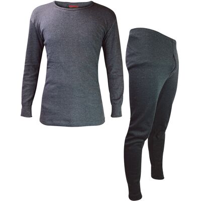 Heat Holders - Heren Lange Mouw Thermisch Ondergoed Set - Top & Lange Johns - Houtskool M Heat Holders - Heren Lange Mouw Thermisch Ondergoed Set - Top & Lange Johns - Houtskool M