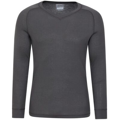 Mountain Warehouse Heren Talus V Hals Thermo Top (Grijs) M Mountain Warehouse Heren Talus V Hals Thermo Top (Grijs) M
