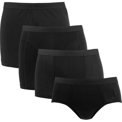 Bjorn Borg Björn Borg Onderbroeken 4-Pack Tencel Mix Boxers Zwart L Bjorn Borg Björn Borg Onderbroeken 4-Pack Tencel Mix Boxers Zwart L