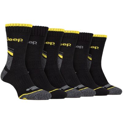 Jeep Heren 6-Pack Zware Werk Sokken met Versterkte Hak en Neus 39 - 45 Jeep Heren 6-Pack Zware Werk Sokken met Versterkte Hak en Neus 39 - 45