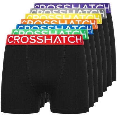 Crosshatch Heren Septet Boxershorts (Set van 7) (Veelkleurig) L Crosshatch Heren Septet Boxershorts (Set van 7) (Veelkleurig) L
