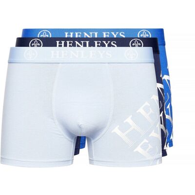 Henleys Heren Tringles Boxershorts (Set van 3) (Veelkleurig) L Henleys Heren Tringles Boxershorts (Set van 3) (Veelkleurig) L
