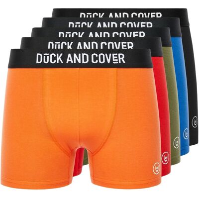 Duck and Cover Heren Thriller Boxershorts (Set van 5) (Veelkleurig) XL Duck and Cover Heren Thriller Boxershorts (Set van 5) (Veelkleurig) XL
