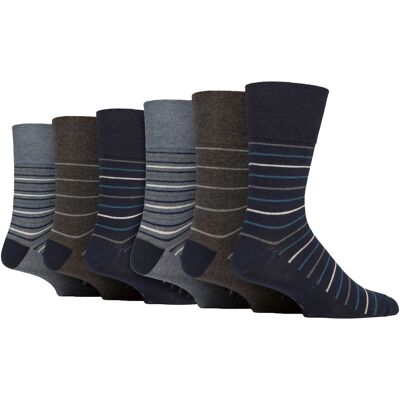 Gentle Grip 6 Paar Heren Katoenen Sokken Patroon Soft Non-Binding Dagelijkse Sokken 39 - 45 Gentle Grip 6 Paar Heren Katoenen Sokken Patroon Soft Non-Binding Dagelijkse Sokken 39 - 45