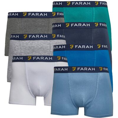 Farah 7-Pack Heren Katoenen Ademende Boxers Ondergoed - Chander Collectie M Farah 7-Pack Heren Katoenen Ademende Boxers Ondergoed - Chander Collectie M