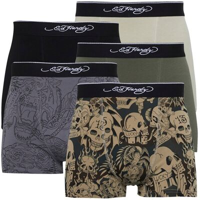 Ed Hardy 5-Pack Heren Katoenen Ademend Boxers Ondergoed - Arjin Collectie 2XL Ed Hardy 5-Pack Heren Katoenen Ademend Boxers Ondergoed - Arjin Collectie 2XL