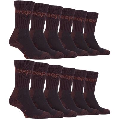 Jeep 12 Pairs Mannen Luxe Gevoerde Katoenen Wandelsokken 39 - 45 Jeep 12 Pairs Mannen Luxe Gevoerde Katoenen Wandelsokken 39 - 45