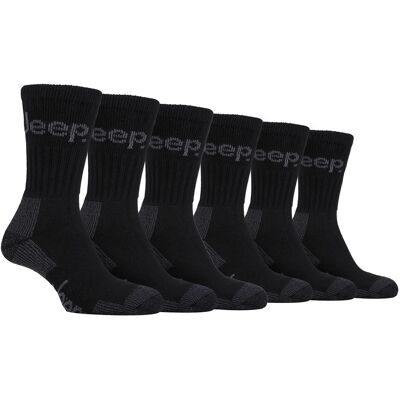 Jeep 6 Paar Luxe Gewatteerde Katoenen Wandelsokken voor Mannen 39 - 45 Jeep 6 Paar Luxe Gewatteerde Katoenen Wandelsokken voor Mannen 39 - 45