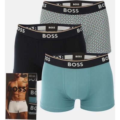 Heren Boss 3-pack Power Design Trunks in Multi kleur S Heren Boss 3-pack Power Design Trunks in Multi kleur S