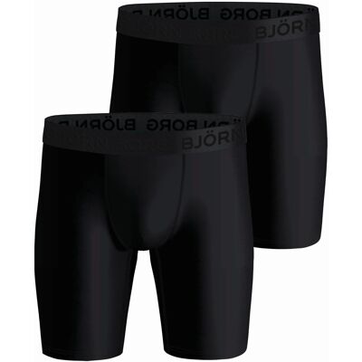Bjorn Borg Björn Borg Onderbroeken 2-Pack Performance Boxers Long Leg Zwart S Bjorn Borg Björn Borg Onderbroeken 2-Pack Performance Boxers Long Leg Zwart S