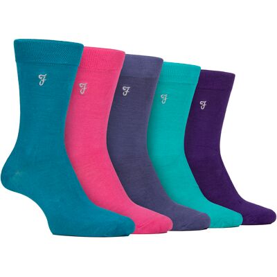 Farah 5-Pack Heren Bamboe Patroon Sokken - Zacht Ademend Stijlvol Elke Dag Comfort 39 - 45 Farah 5-Pack Heren Bamboe Patroon Sokken - Zacht Ademend Stijlvol Elke Dag Comfort 39 - 45