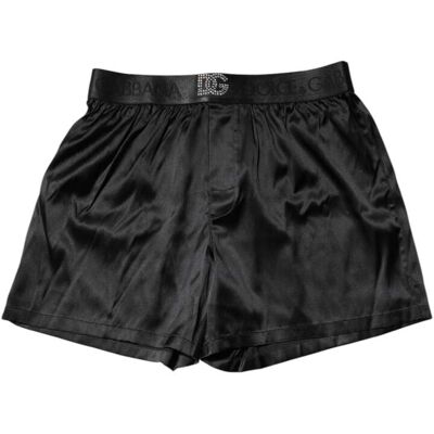 Dolce & Gabbana Zwarte Logo Taille Regulaires Boxer Shorts Ondergoed S Dolce & Gabbana Zwarte Logo Taille Regulaires Boxer Shorts Ondergoed S