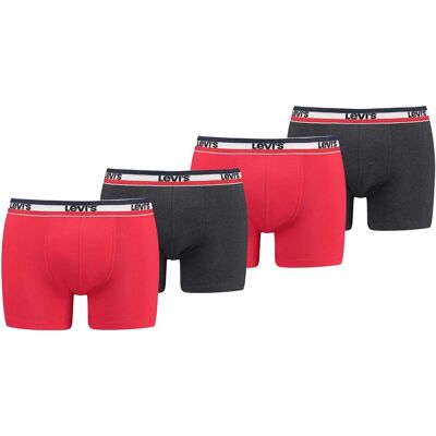 Levis Levi's Men Sprtswr Logo Boxer Brief Org Co 4P Ecom Boxershorts M Levis Levi's Men Sprtswr Logo Boxer Brief Org Co 4P Ecom Boxershorts M
