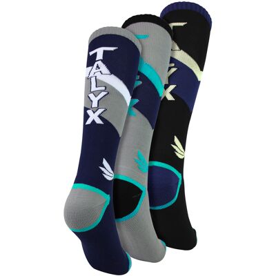 TALYX 3-Pack Heren Skisokken met Versterking, Thermisch, Vochtregulerend, Wintersportsokken 39 - 45 TALYX 3-Pack Heren Skisokken met Versterking, Thermisch, Vochtregulerend, Wintersportsokken 39 - 45