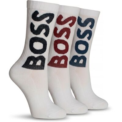 Boss Verpakking van 3 heren kwartsokken 50524259 41 - 45 Boss Verpakking van 3 heren kwartsokken 50524259 41 - 45