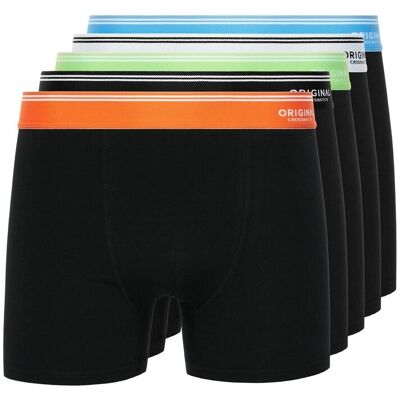 Crosshatch Heren Prismara Boxer Shorts (Set van 5) (Zwart) M Crosshatch Heren Prismara Boxer Shorts (Set van 5) (Zwart) M