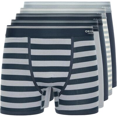 Crosshatch Heren Linatrix Boxershorts (Verpakking van 5) (Blauw) XL Crosshatch Heren Linatrix Boxershorts (Verpakking van 5) (Blauw) XL