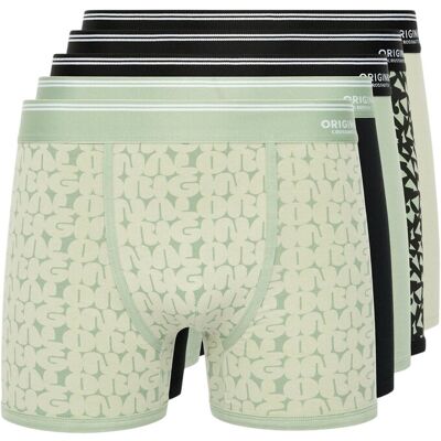 Crosshatch Heren Dringal Boxershort (Verpakking van 5) (Groen) M Crosshatch Heren Dringal Boxershort (Verpakking van 5) (Groen) M