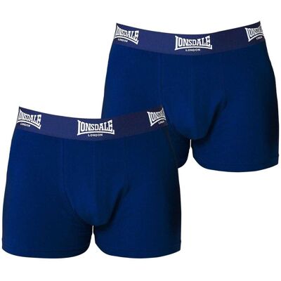 Lonsdale Boxershorts voor heren (Set van 2) (Marine) 4XL Lonsdale Boxershorts voor heren (Set van 2) (Marine) 4XL