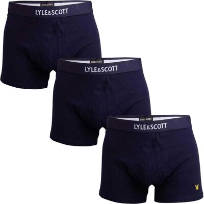 Lyle & Scott Heren Boxershort (Pakket van 3) (Marine) L Lyle & Scott Heren Boxershort (Pakket van 3) (Marine) L