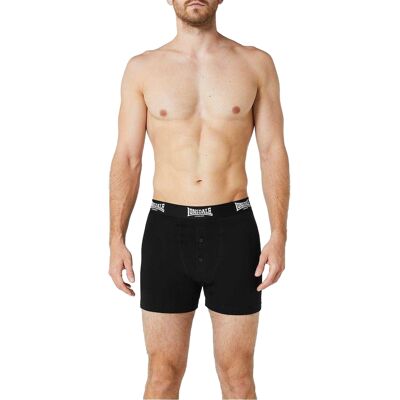 Lonsdale Boxershorts voor heren (Set van 2) (Zwart) XL Lonsdale Boxershorts voor heren (Set van 2) (Zwart) XL