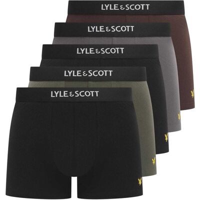 Lyle & Scott Heren Henrick Katoenen Boxershorts (5-pack) (Multikleur) XL Lyle & Scott Heren Henrick Katoenen Boxershorts (5-pack) (Multikleur) XL