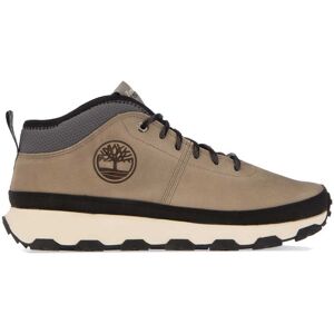Heren Timberland Winsor Trail Mid Lace Trainers in Taupe 40 Heren Timberland Winsor Trail Mid Lace Trainers in Taupe 40