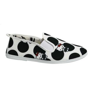 Flossy Style Hello Kitty Dames Zwart/Wit Plimsolls 35 Flossy Style Hello Kitty Dames Zwart/Wit Plimsolls 35