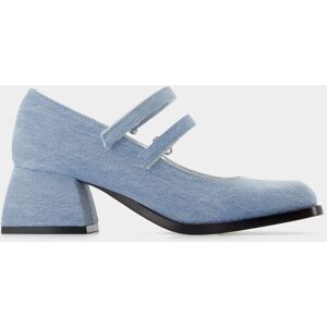 Bulla Bacara Instappers - Nodaleto - Leer - Blauw 35 Bulla Bacara Instappers - Nodaleto - Leer - Blauw 35