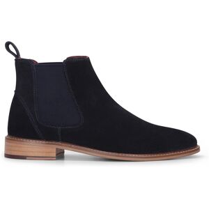 London Brogues Heren Marineblauwe Suède Leren Slip-On Chelsea Enkellaarsjes 46 London Brogues Heren Marineblauwe Suède Leren Slip-On Chelsea Enkellaarsjes 46