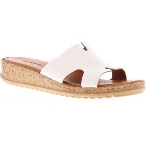 Hush Puppies Dames Sandalen Lage Wedge Eloise Leer Instap Wit 38 Hush Puppies Dames Sandalen Lage Wedge Eloise Leer Instap Wit 38