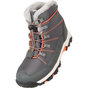 Mountain Warehouse Comet Waterdichte Sneeuwlaarzen voor Kinderen/Kinderen (Grijs/Oranje) 32 Mountain Warehouse Comet Waterdichte Sneeuwlaarzen voor Kinderen/Kinderen (Grijs/Oranje) 32