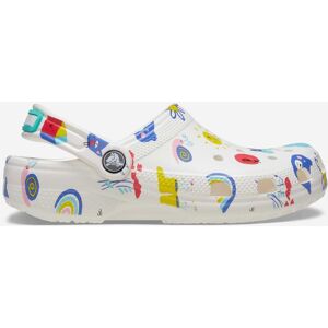 Crocs Classic Graphic Thermoplastische Witte/Multi Mocassins 43 Crocs Classic Graphic Thermoplastische Witte/Multi Mocassins 43