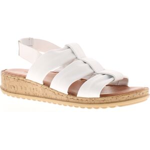 Hush Puppies Dames Sandalen Eden Leer Elastisch wit 37 Hush Puppies Dames Sandalen Eden Leer Elastisch wit 37