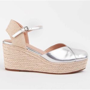Montevita Espadrilles Met Een Sleehak Balenci3 Zilver 38 Montevita Espadrilles Met Een Sleehak Balenci3 Zilver 38
