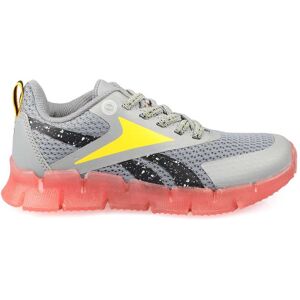 Jongens Reebok Juniors Zig N' Glow Elastische Sneakers in Grijs 34 Jongens Reebok Juniors Zig N' Glow Elastische Sneakers in Grijs 34