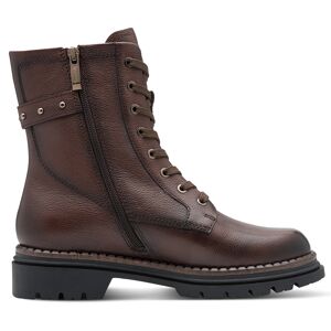 Tamaris Dames Fashion Bruine Leren Veterschoenen met Rits Combat Enkellaarsjes 39 Tamaris Dames Fashion Bruine Leren Veterschoenen met Rits Combat Enkellaarsjes 39