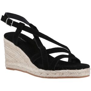 Hush Puppies Jenny Espadrille Wedge Suède Dames Zwarte Wedges 38 Hush Puppies Jenny Espadrille Wedge Suède Dames Zwarte Wedges 38
